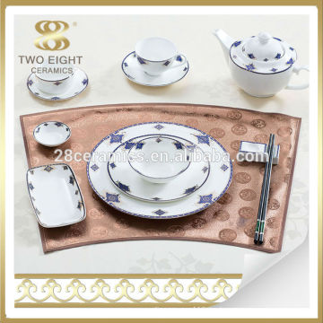 Set de vajilla de porcelana fina de Alemania Set de cena de cocina italiana para hotel de 5 estrellas